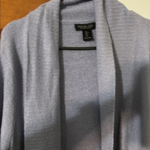 Women's Cozy Open-Front Sweater - Light Blue Rachel Zoe size Large - Picture 6 of 7